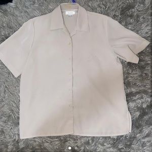 Short sleeve button up top